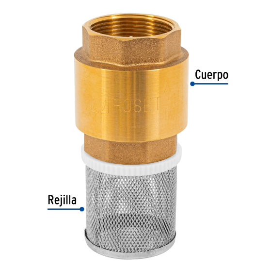 Pichancha con rejilla acero inoxidable 1-1/2"