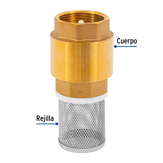 Pichancha con rejilla acero inoxidable 1-1/4"