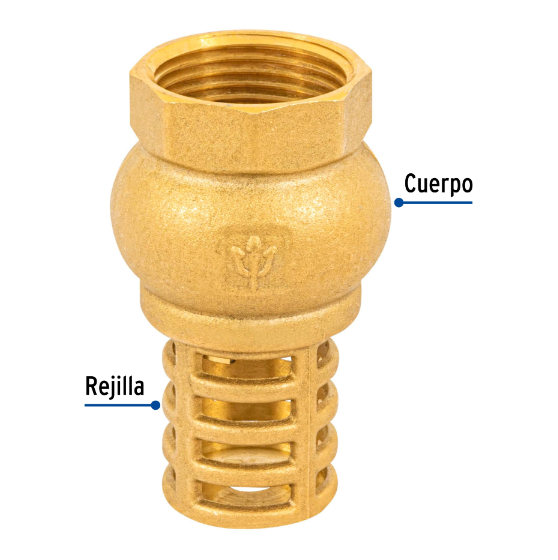 Pichancha con rejilla de latón 1"