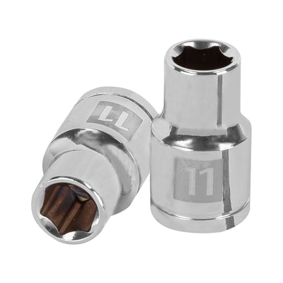 Dado de 6 puntas, cuadro 1/2" de 11mm