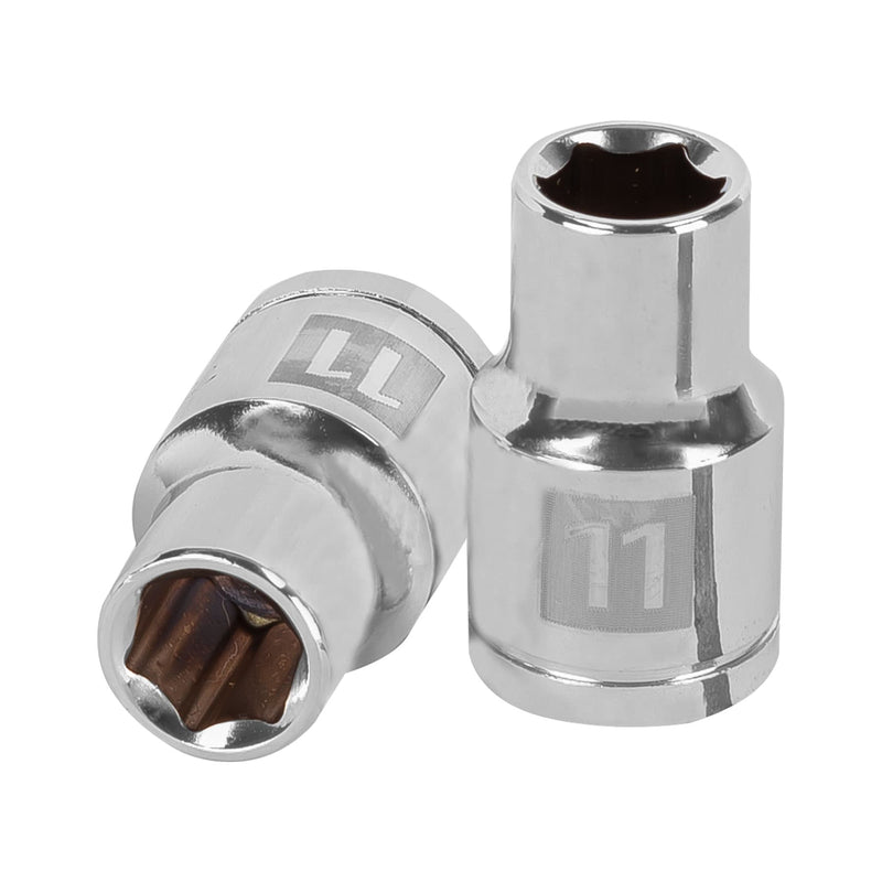 Dado de 6 puntas, cuadro 1/2" de 11mm
