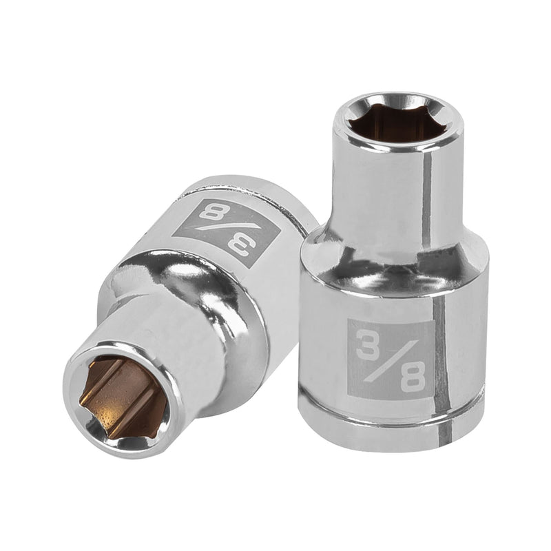 Dado de 6 puntas, cuadro 1/2" de 3/8"