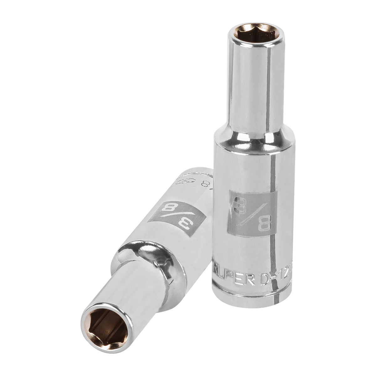 Dado de 6 puntas, largo, cuadro 1/2" de 3/8"