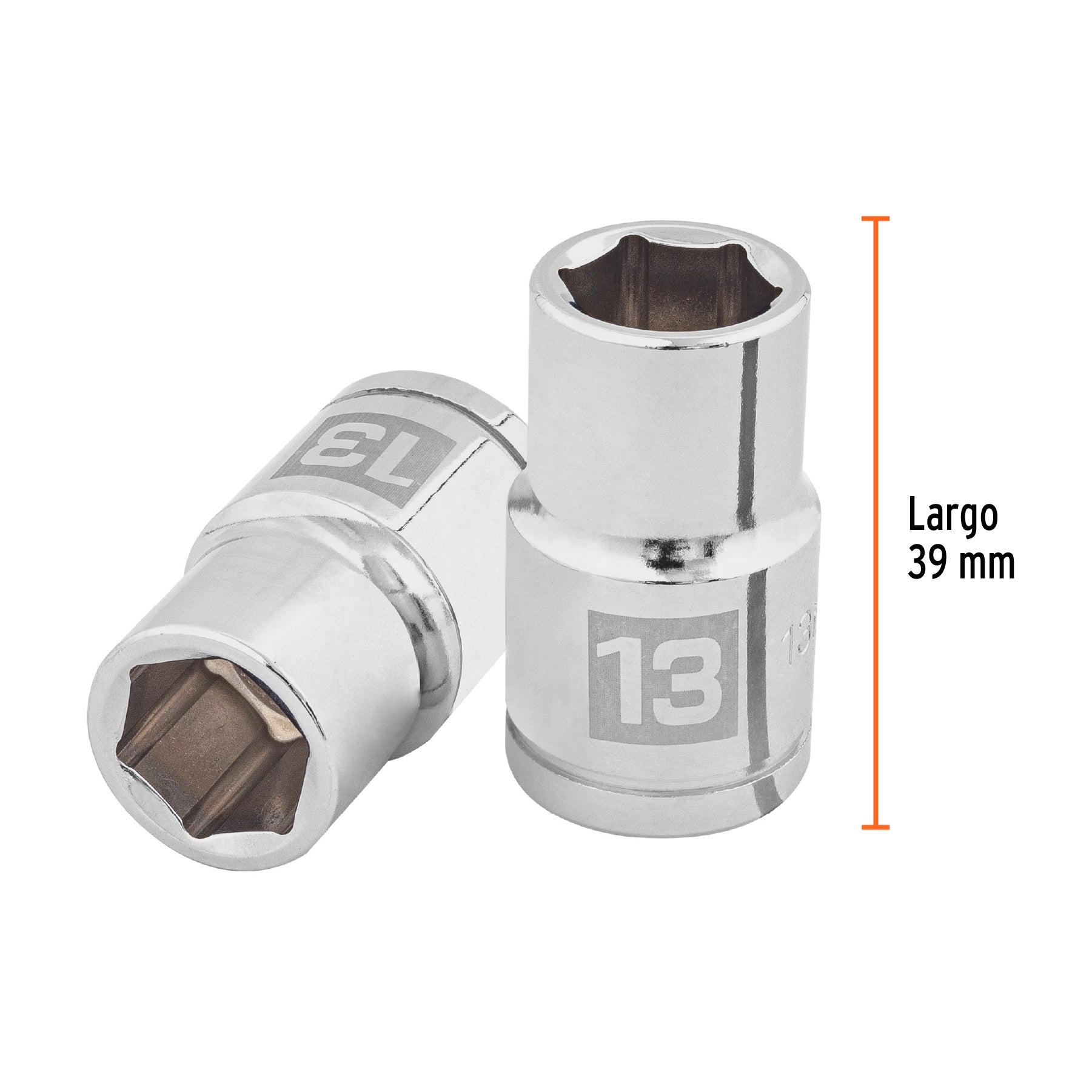 Dado de 6 puntas, cuadro 1/2" de 13mm