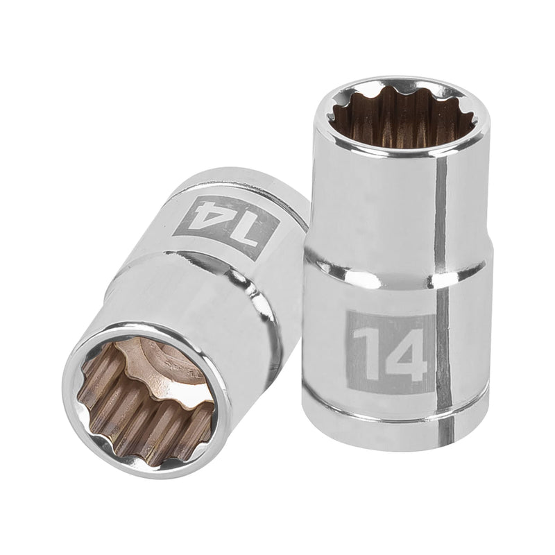 Dado de 12 puntas, cuadro 1/2" de 14mm