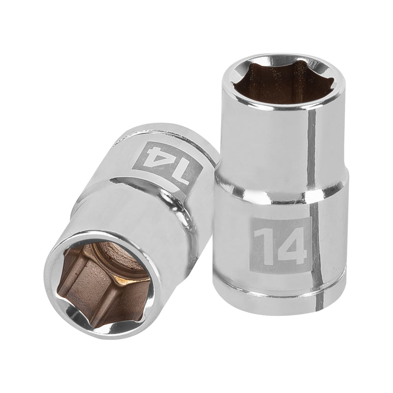 Dado de 6 puntas, cuadro 1/2" de 14mm