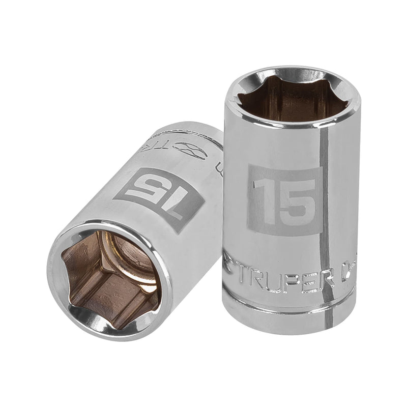 Dado de 6 puntas, cuadro 1/2" de 15mm