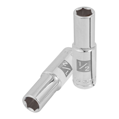 Dado de 6 puntas, largo, cuadro 1/2" de 1/2"