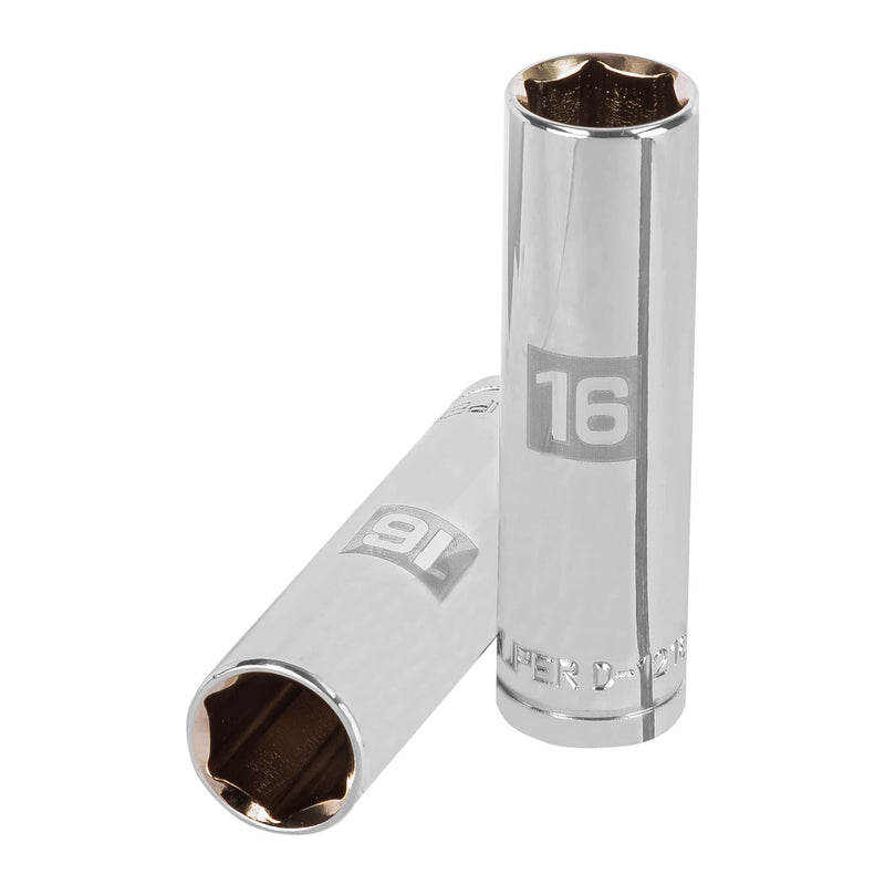 Dado de 6 puntas, cuadro 1/2" de 16mm..