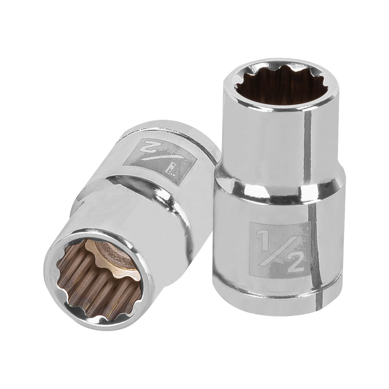 Dado de 12 puntas, cuadro 1/2" de 1/2"