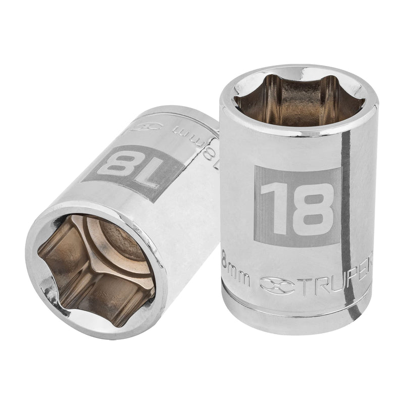 Dado de 6 puntas, cuadro 1/2" de 18mm