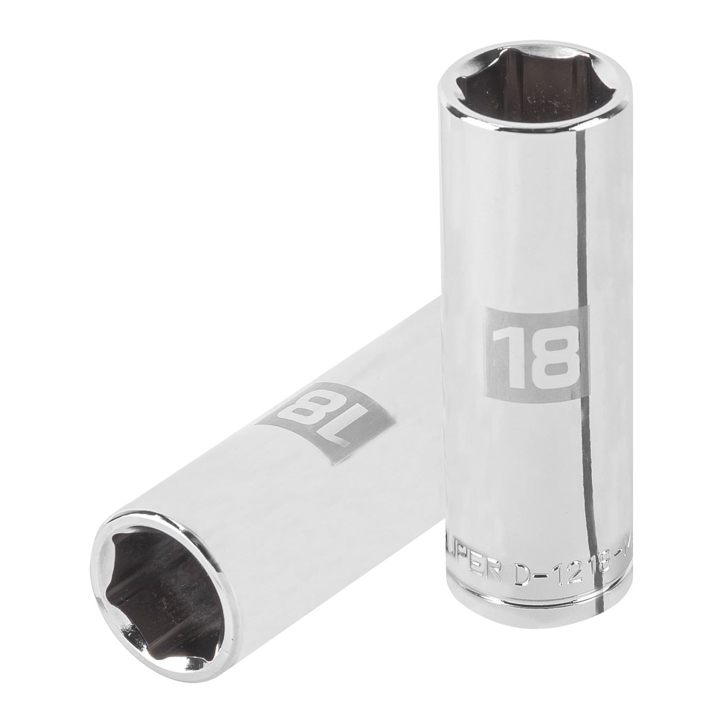 Dado de 6 puntas, cuadro 1/2" de 18mm..