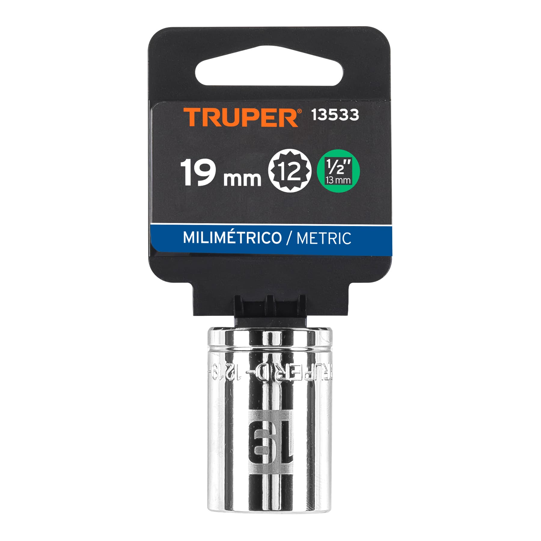 Dado de 12 puntas, cuadro 1/2" de 19mm