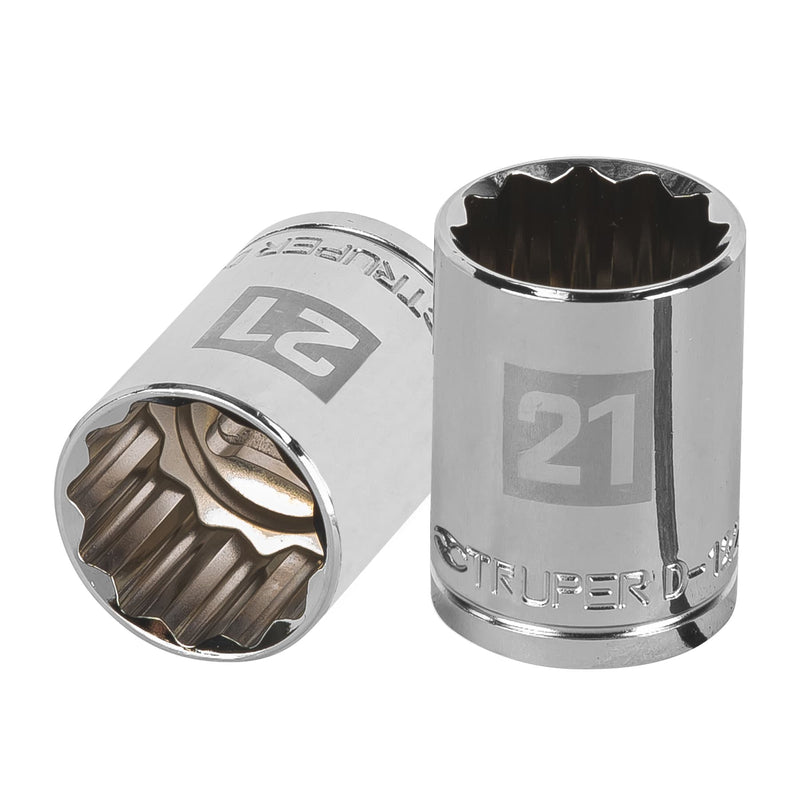 Dado de 12 puntas, cuadro 1/2" de 21mm