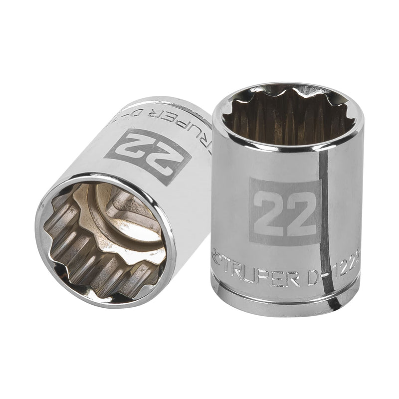 Dado de 12 puntas, cuadro 1/2" de 22mm