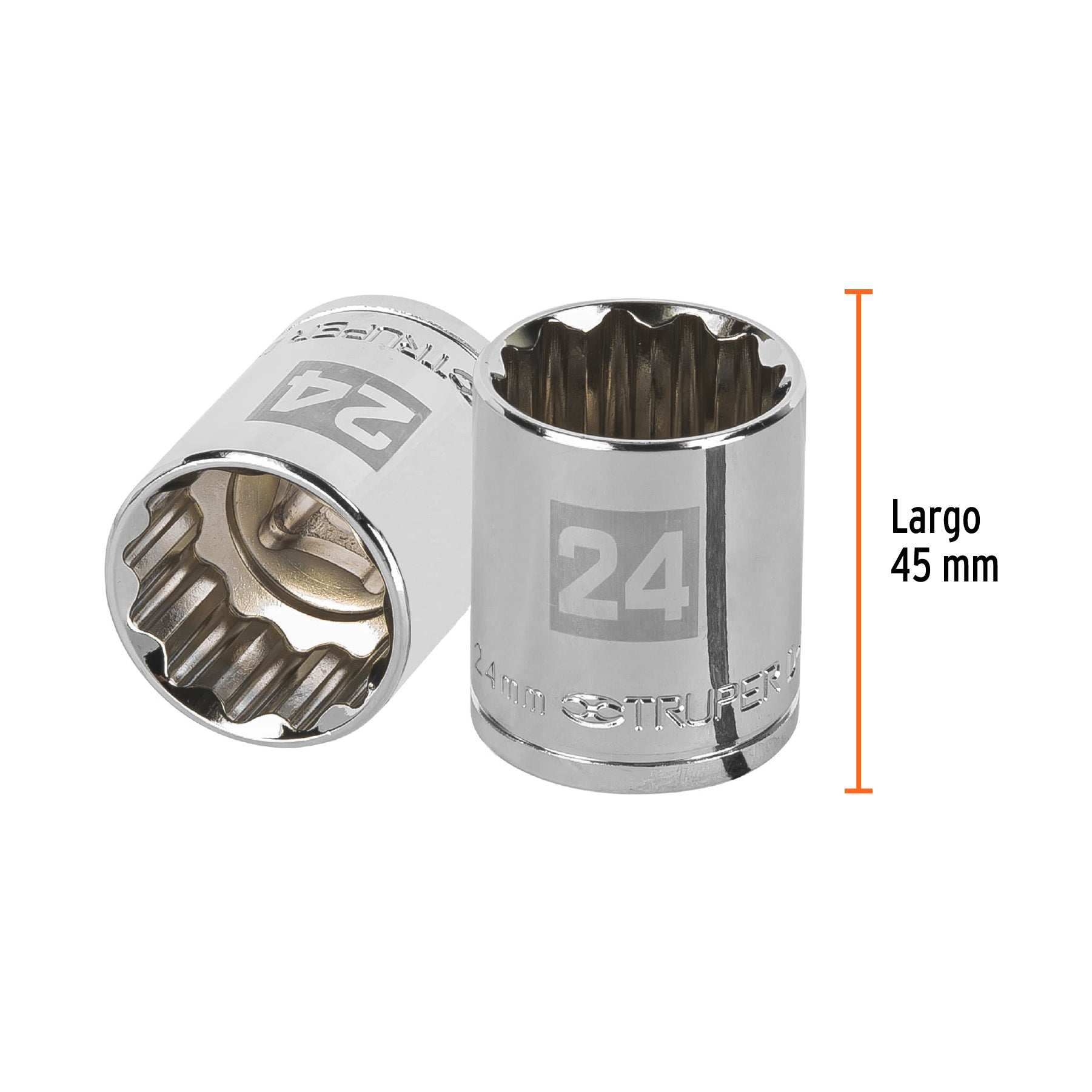 Dado de 12 puntas, cuadro 1/2" de 24mm