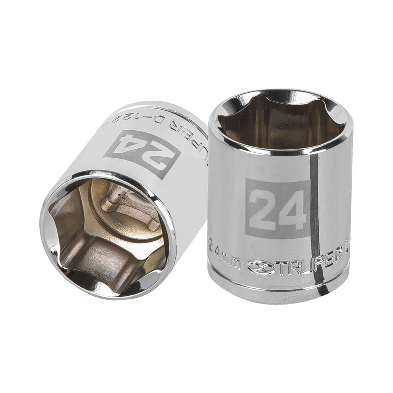 Dado de 6 puntas, cuadro 1/2" de 24mm