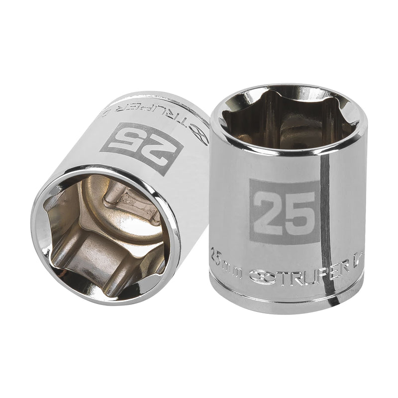 Dado de 6 puntas, cuadro 1/2" de 25mm