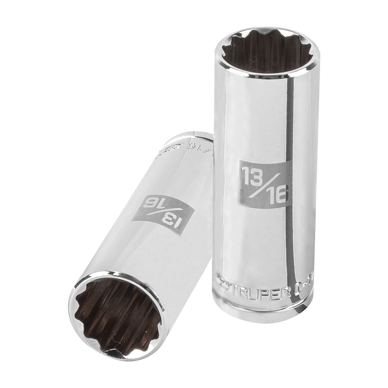 Dado de 12 puntas, largo, cuadro 1/2" de 13/16"
