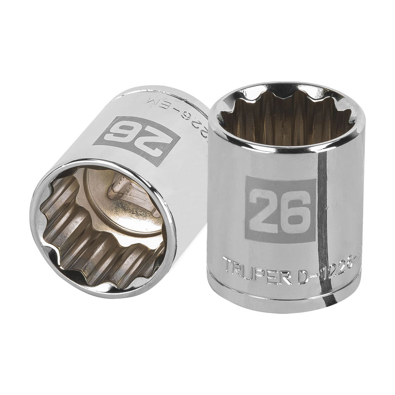 Dado de 12 puntas, cuadro 1/2" de 26mm
