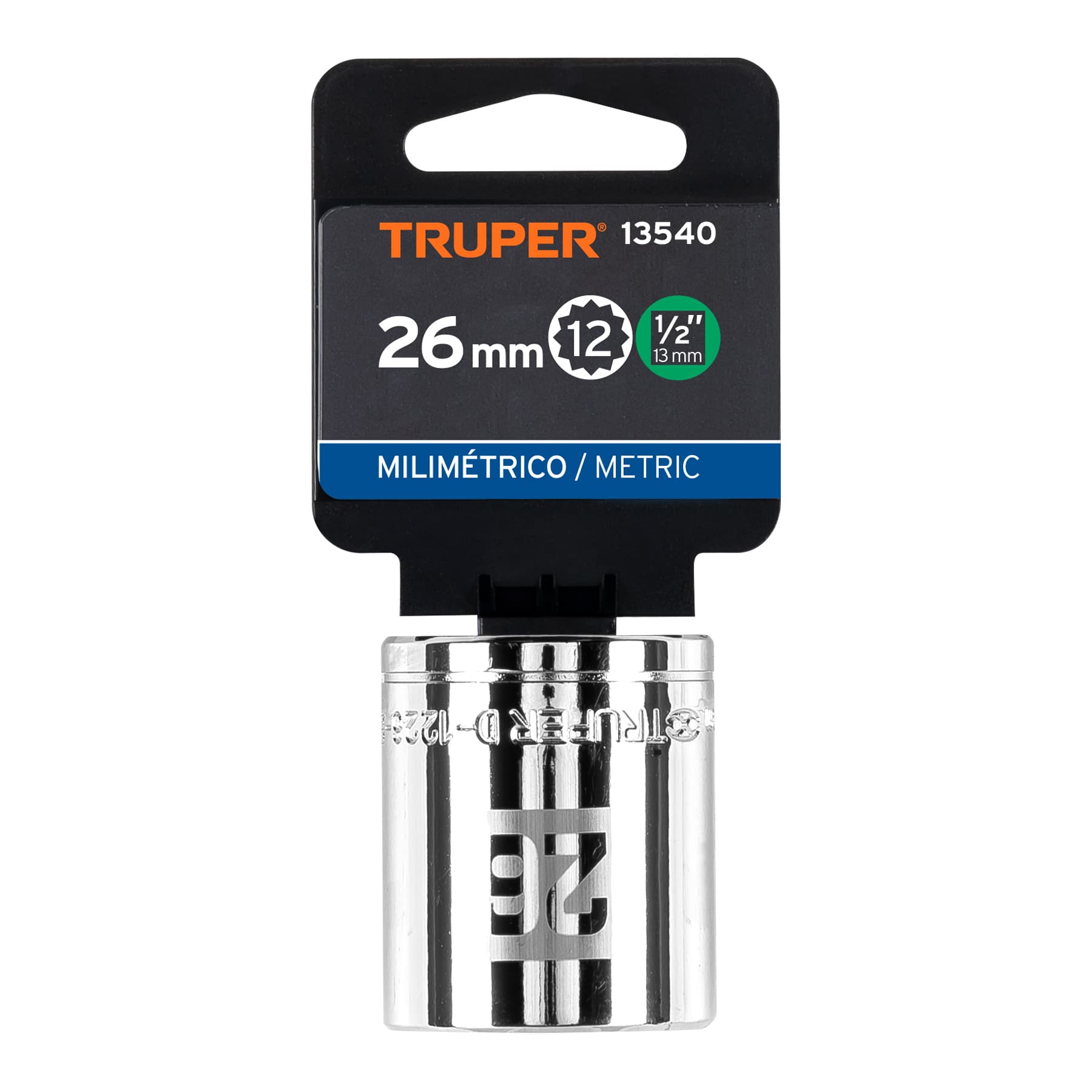 Dado de 12 puntas, cuadro 1/2" de 26mm