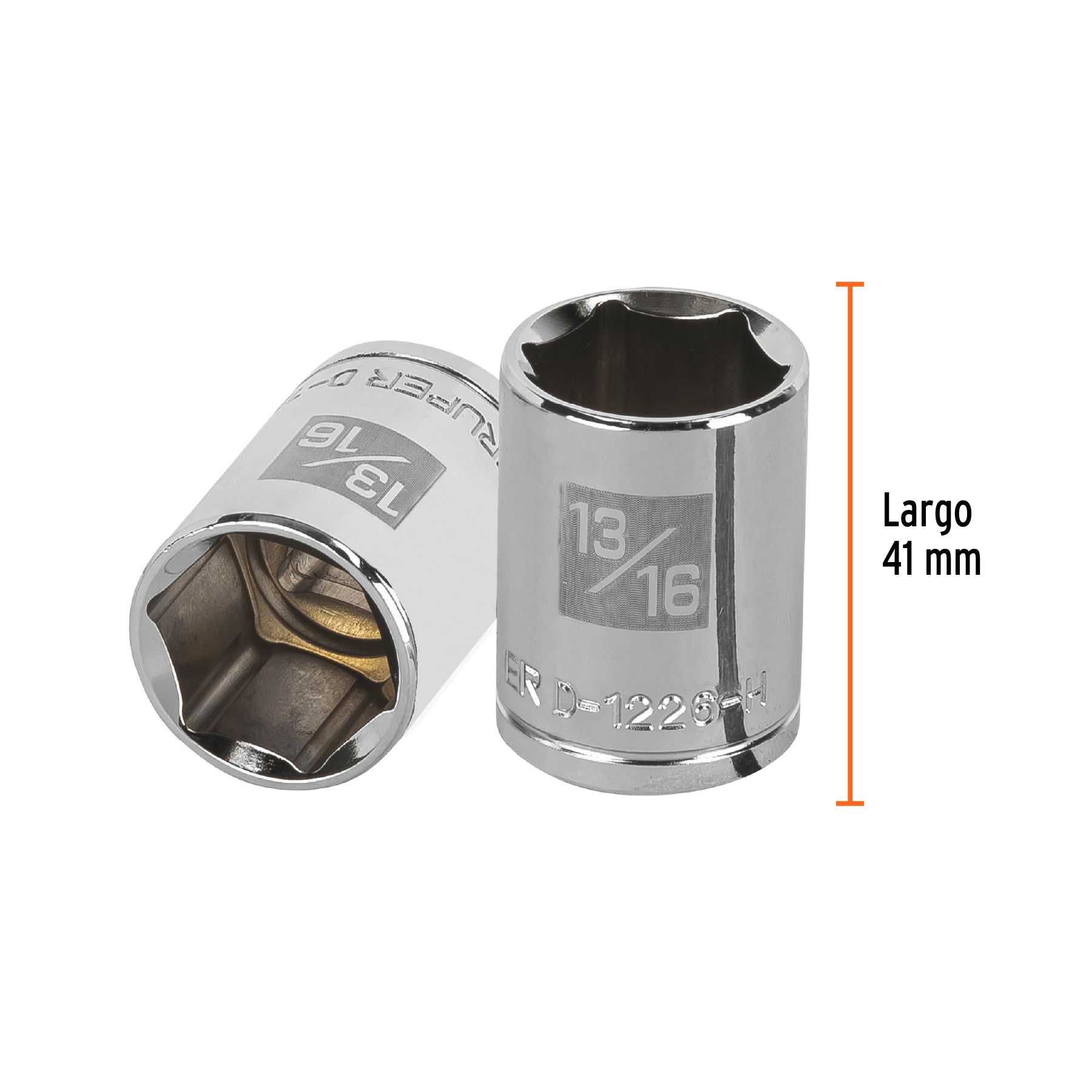Dado de 6 puntas, cuadro 1/2" de 13/16"