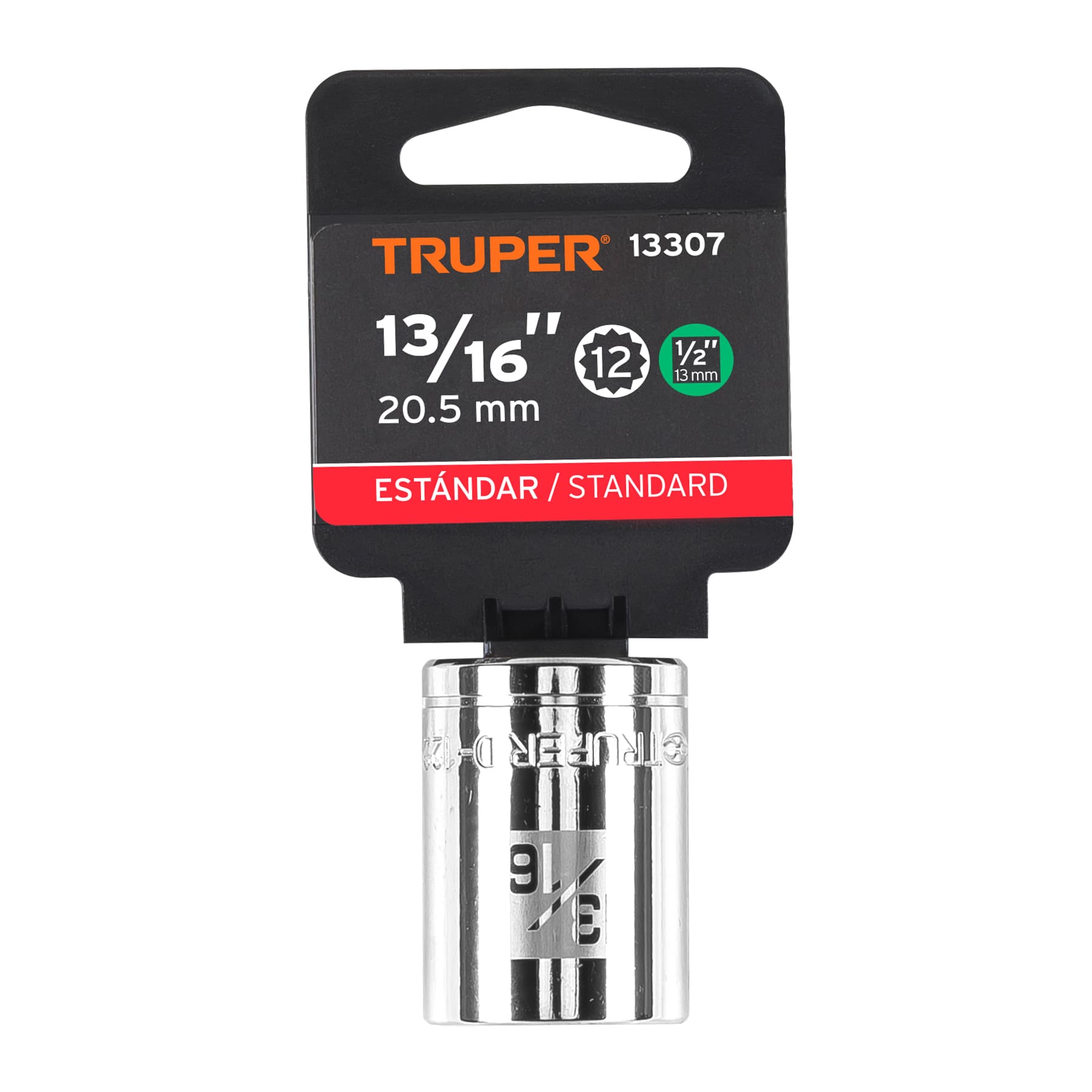 Dado de 12 puntas, cuadro 1/2" de 13/16"