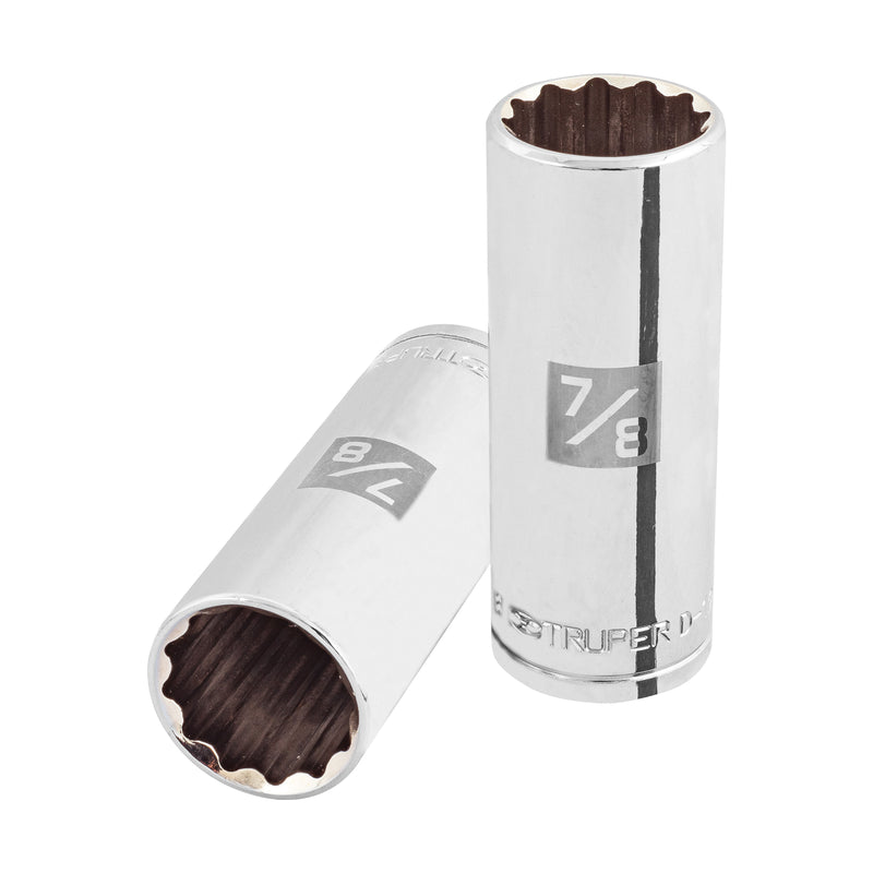 Dado de 12 puntas, largo, cuadro 1/2" de 7/8"