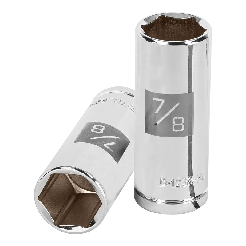 Dado de 6 puntas, largo, cuadro 1/2" de 7/8"