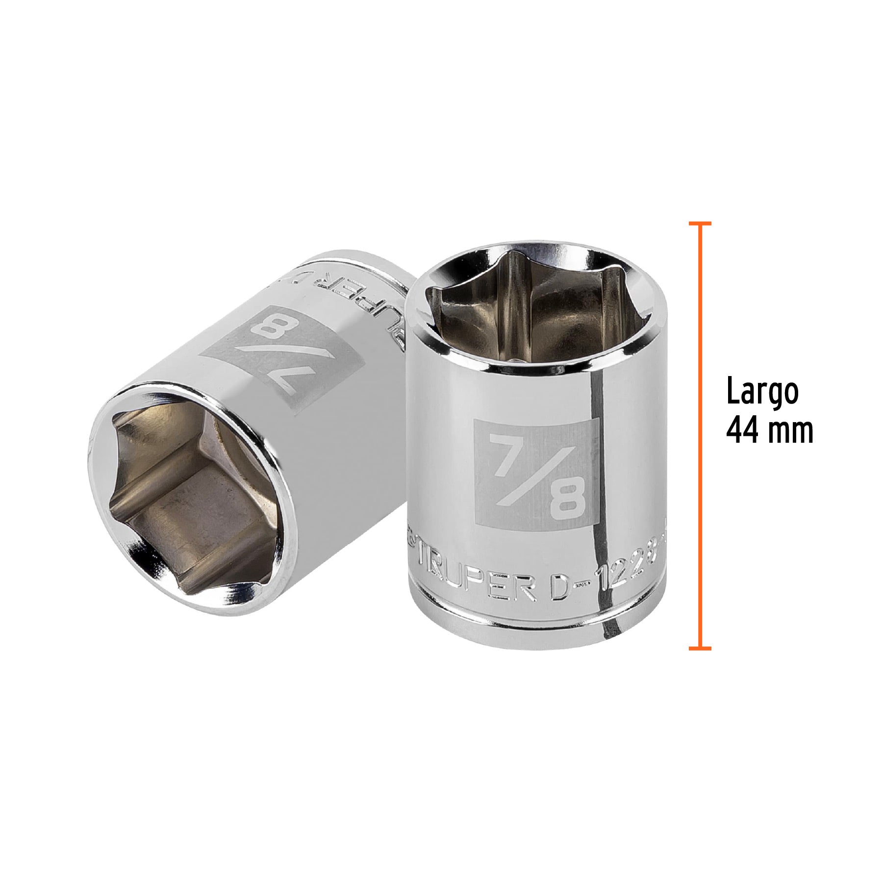 Dado de 6 puntas, cuadro 1/2" de 7/8"