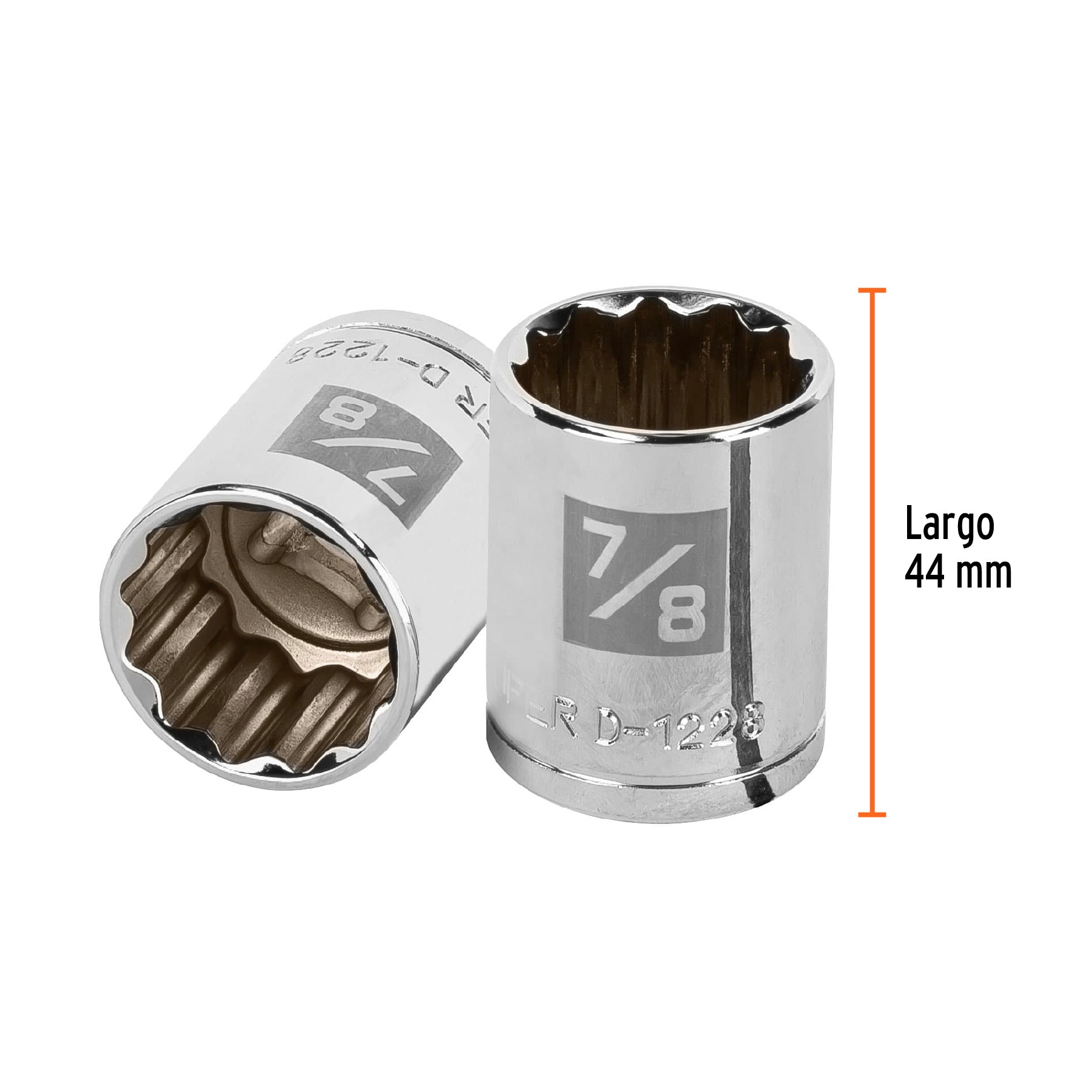 Dado de 12 puntas, cuadro 1/2" de 7/8"
