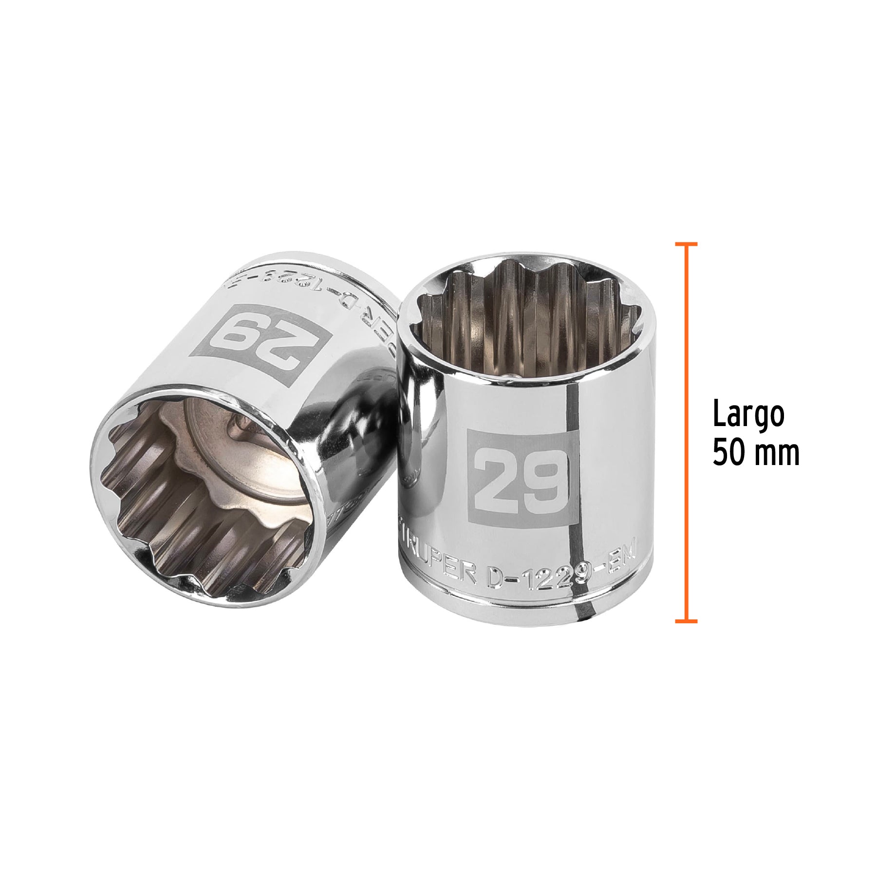 Dado de 12 puntas, cuadro 1/2" de 29mm