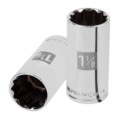 Dado de 12 puntas, largo, cuadro 1/2" de 1-1/8"
