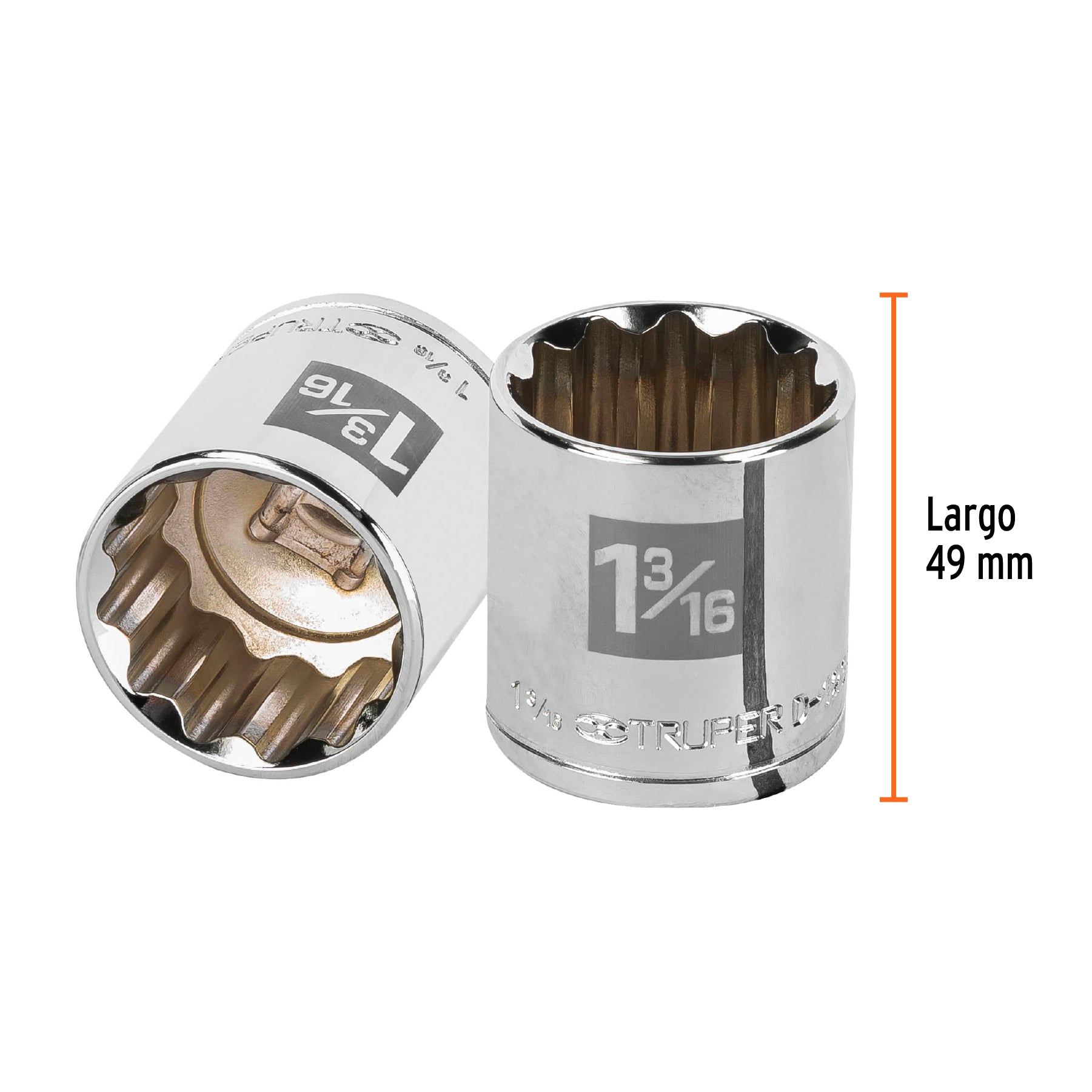 Dado de 12 puntas, cuadro 1/2" de 1-3/16"