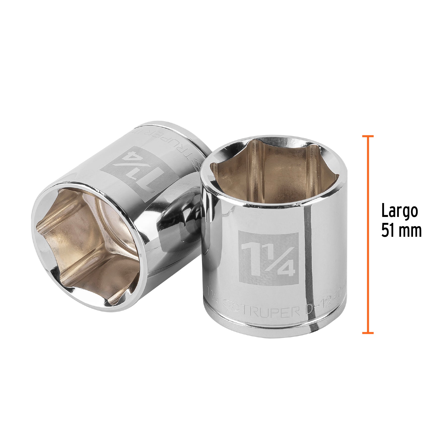Dado de 6 puntas, cuadro 1/2" de 1-1/4"