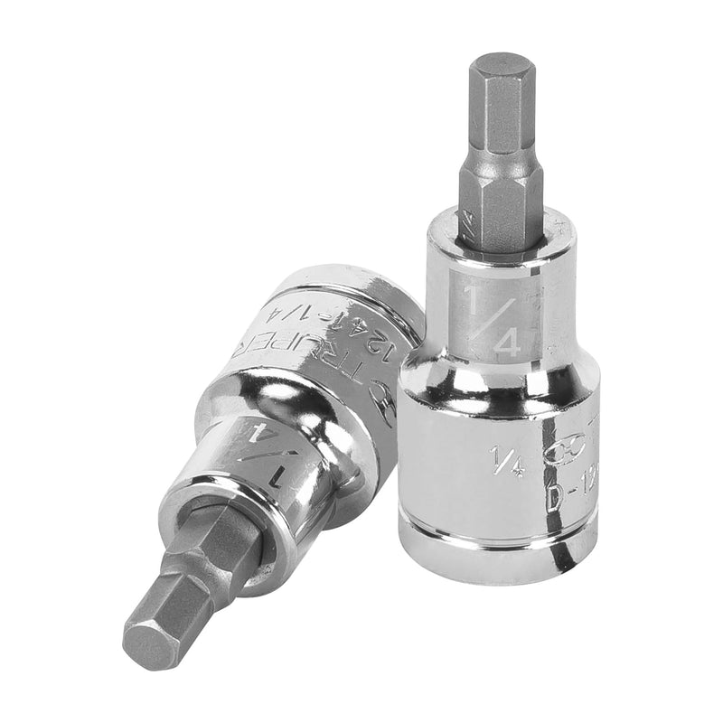 Dados de punta hexagonal, cuadro 1/2" de 1/4"