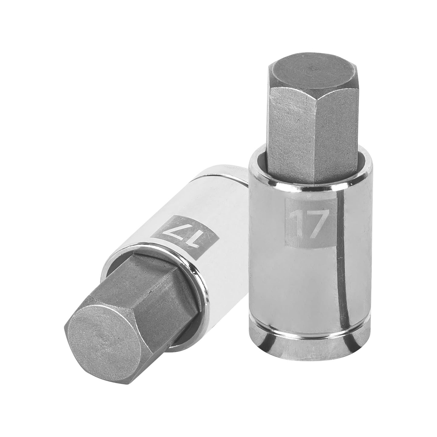 Dados de punta hexagonal, cuadro 1/2" de 17mm.