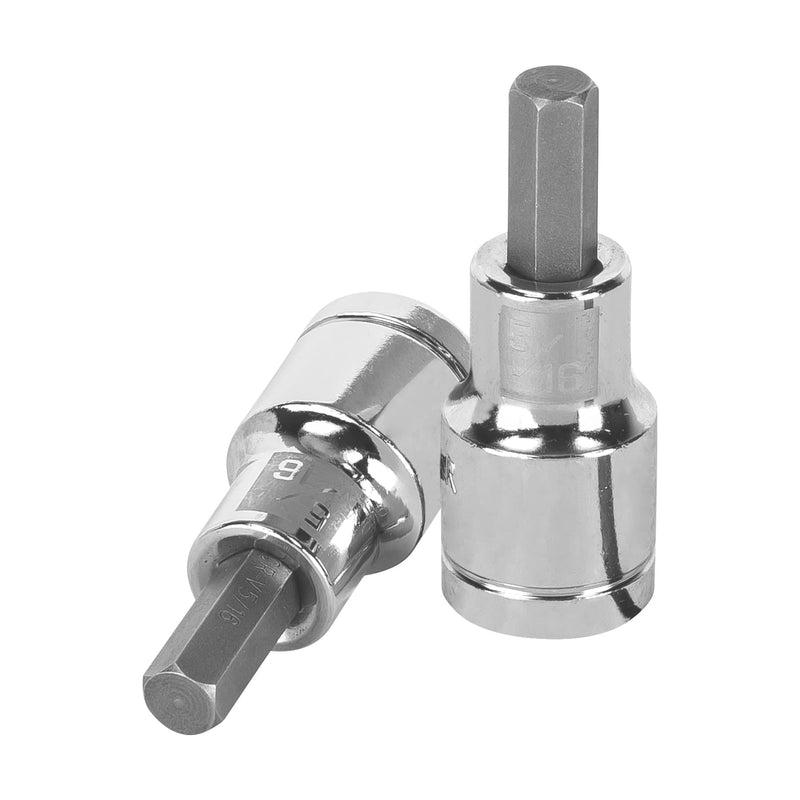 Dados de punta hexagonal, cuadro 1/2" de 5/16"