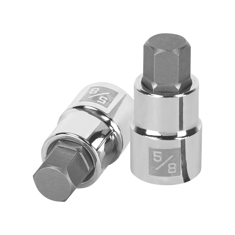 Dados de punta hexagonal, cuadro 1/2" de 5/8"