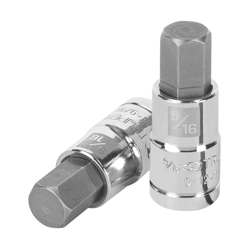 Dados de punta hexagonal, cuadro 1/2" de 9/16"