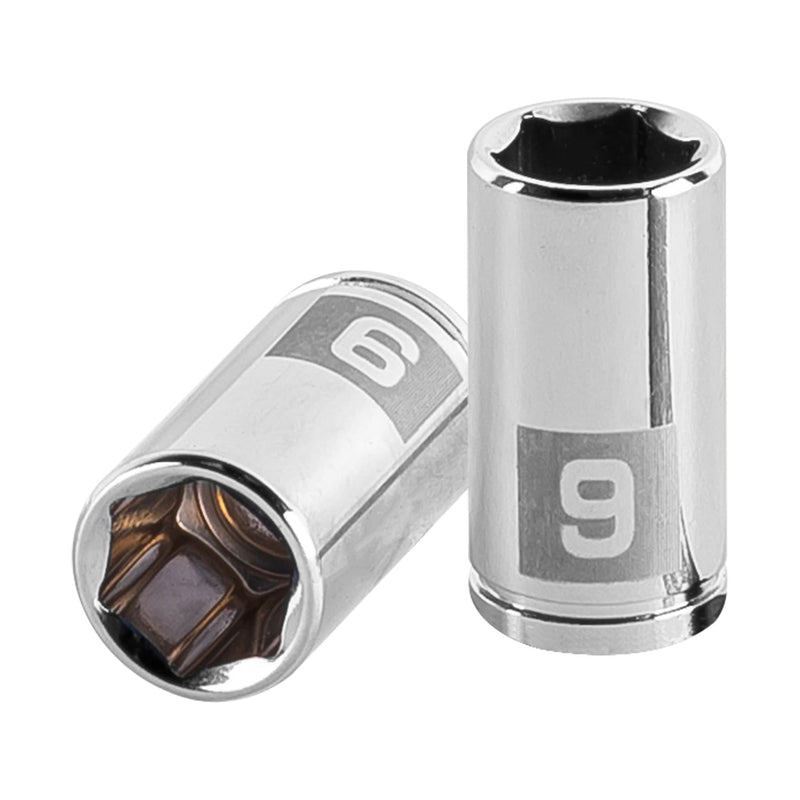 Dado de 6 puntas, cuadro 1/4" de 9mm