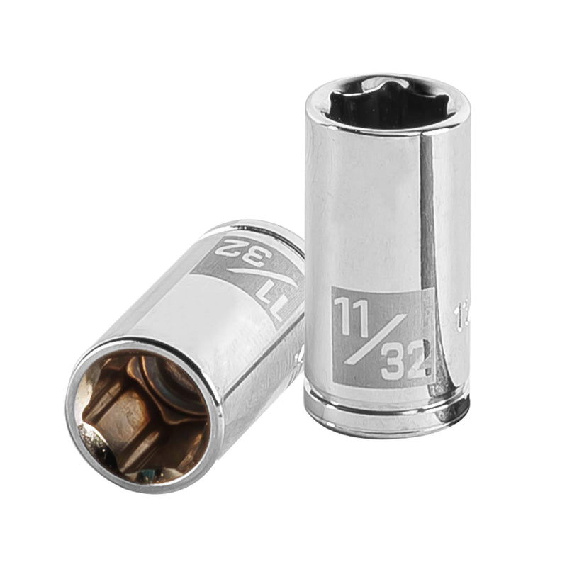 Dado de 6 puntas, cuadro 1/4" de 11/32"