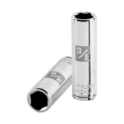 Dado de 6 puntas, largo, cuadro 1/4" de 3/8"