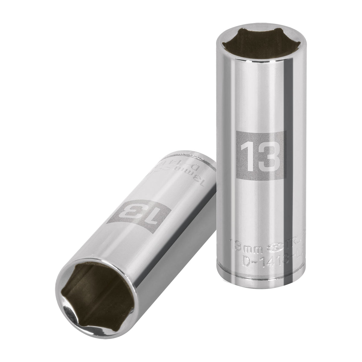 Dado de 6 puntas, largo, cuadro 1/4" de 13mm