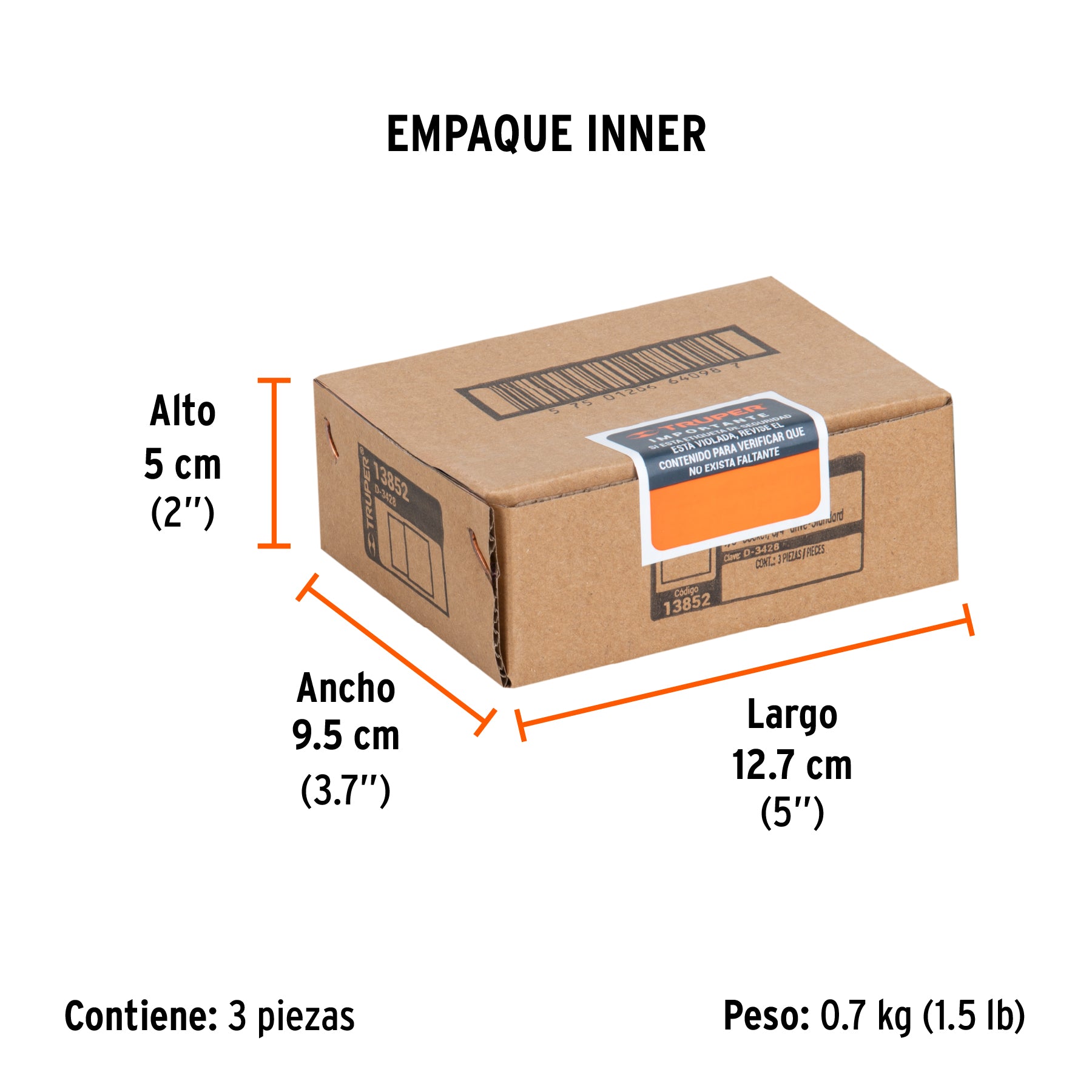 Dado de 12 puntas, cuadro 3/4" de 7/8"