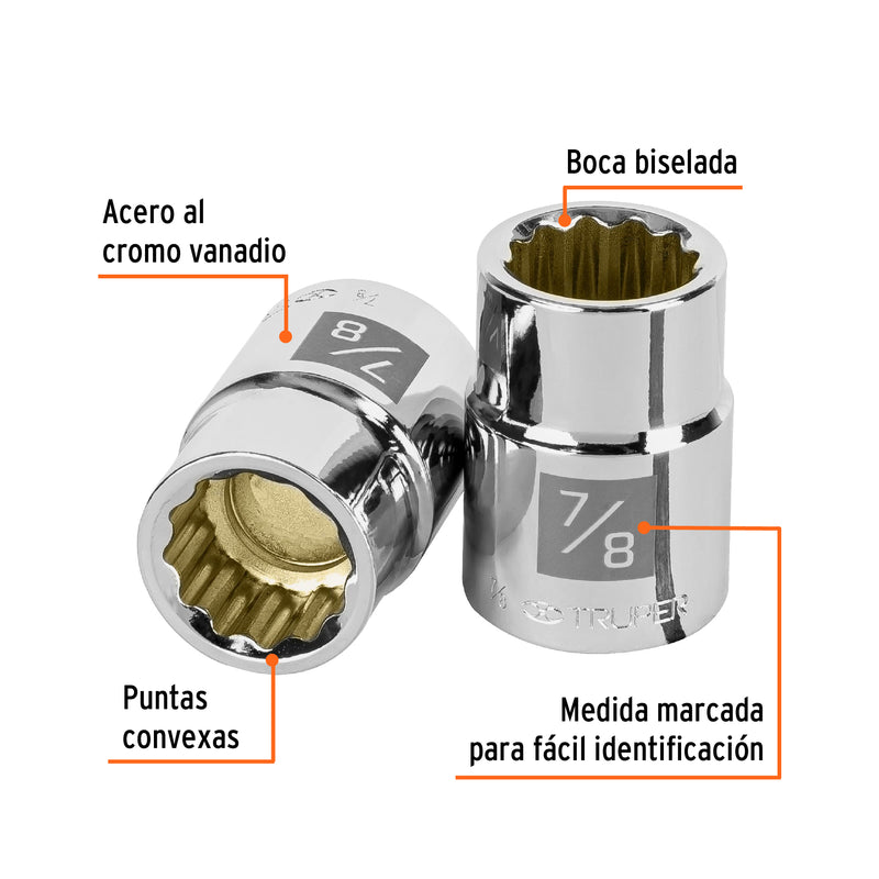 Dado de 12 puntas, cuadro 3/4" de 7/8"