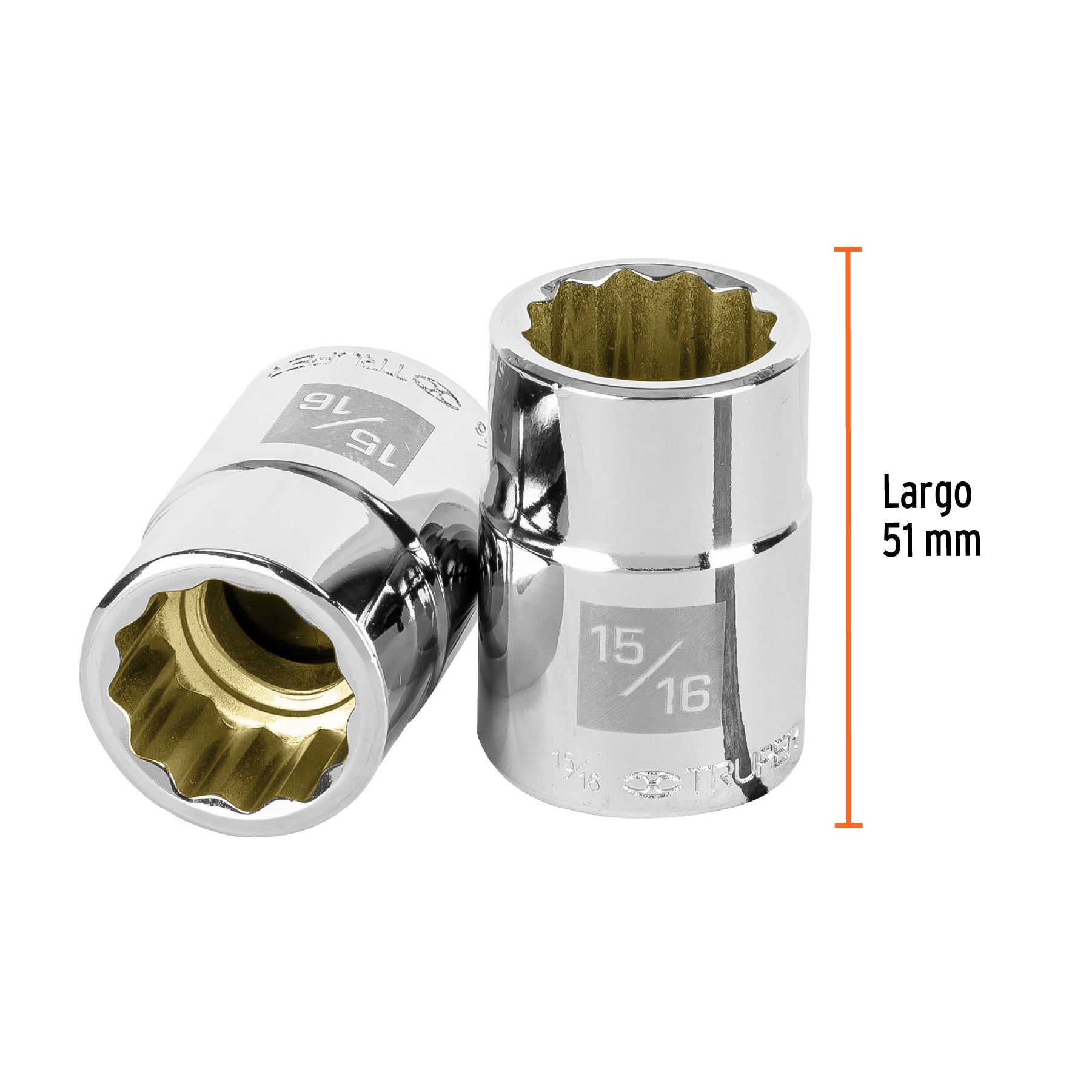 Dado de 12 puntas, cuadro 3/4" de 15/16"