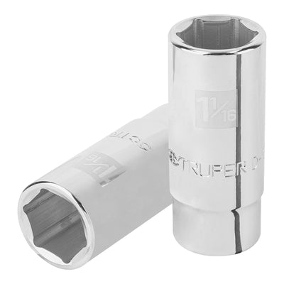 Dado de 6 puntas, largo, cuadro 3/4" de 1-1/16"