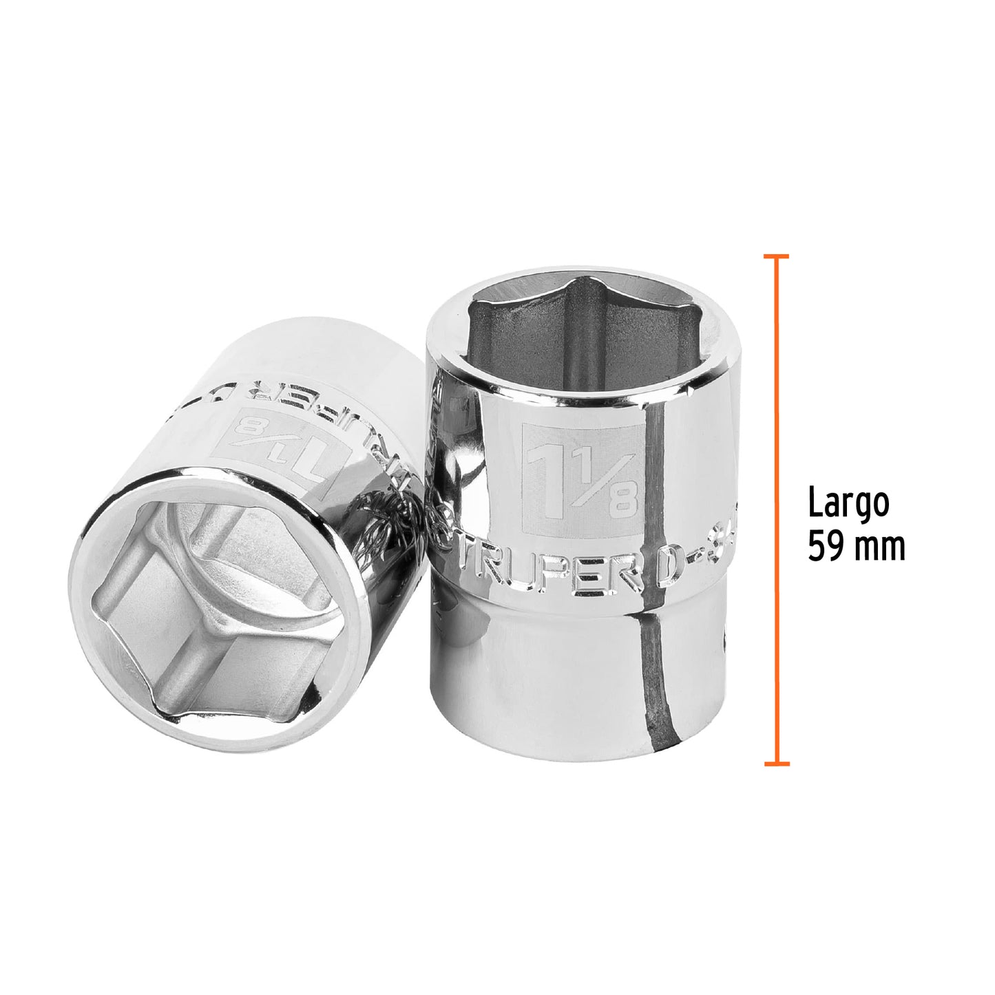 Dado de 6 puntas, cuadro 3/4" de 1-1/8"