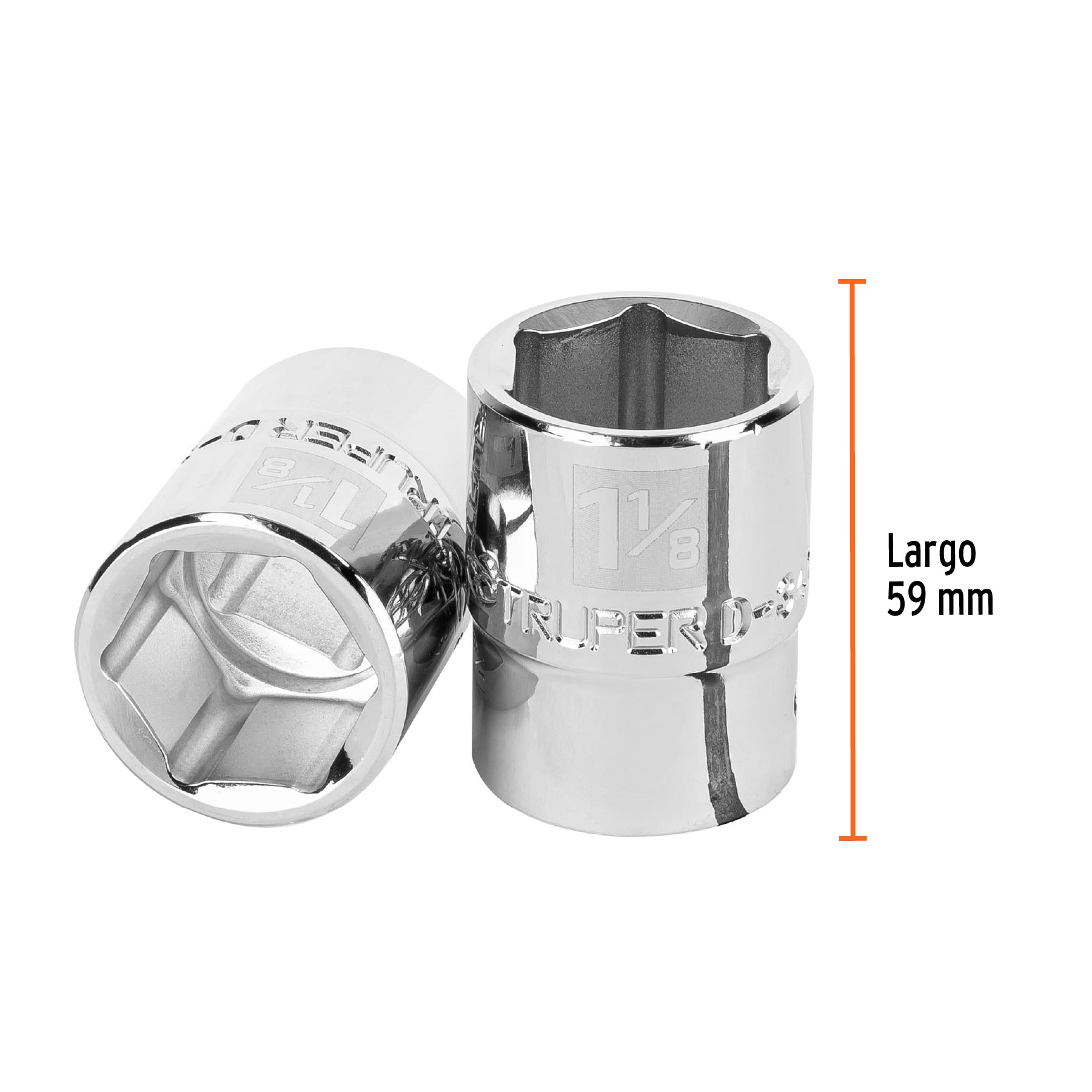 Dado de 6 puntas, cuadro 3/4" de 1-1/8"